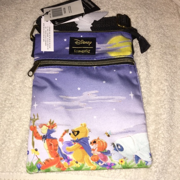 🎃Disney Winnie The Pooh Halloween Passport Crossbody Bag & Cardholder - Picture 6 of 12